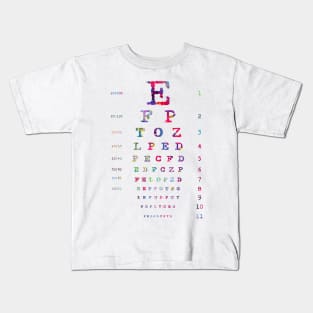 Eye Chart Diagram Kids T-Shirt